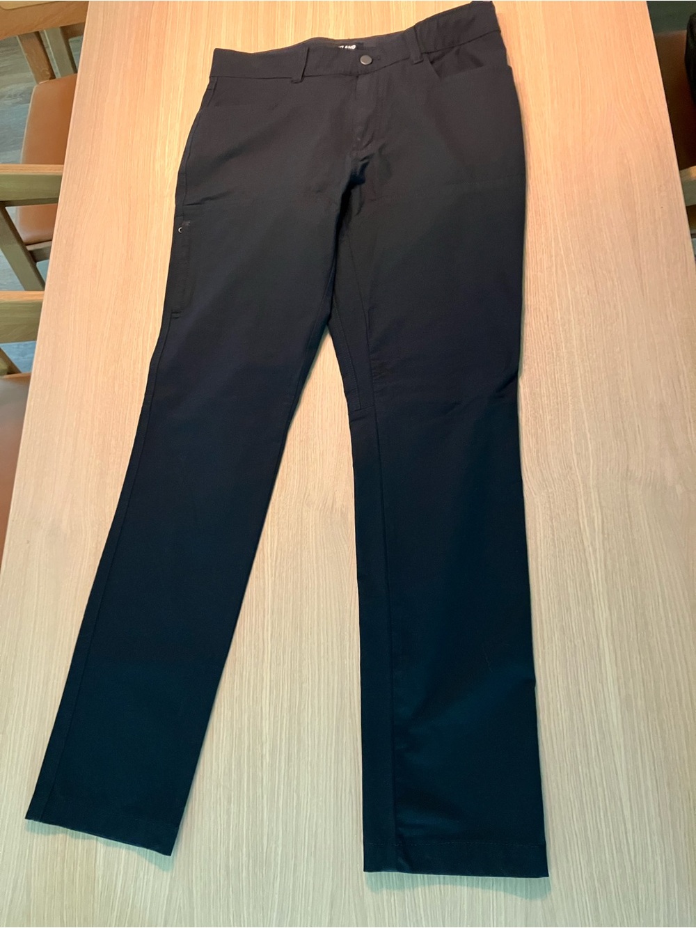 Kirkland Signature Black Straight-Leg Chinos